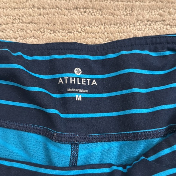 Athleta Chaturanga striped capri size M - Picture 5 of 7